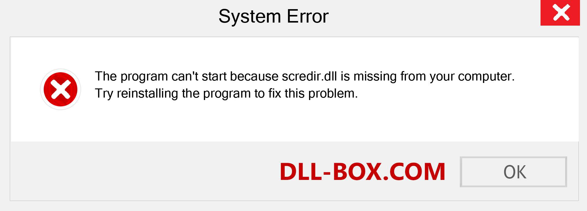  scredir.dll file is missing?. Download for Windows 7, 8, 10 - Fix  scredir dll Missing Error on Windows, photos, images